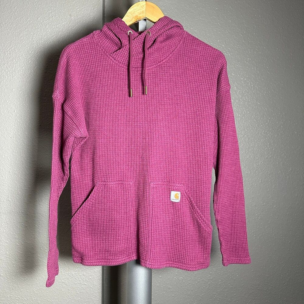 Carhartt Waffle Knit Hoodie Pink Women's